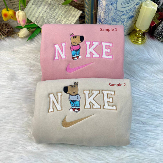 Chill Couple Nike Embroidered Sweatshirts