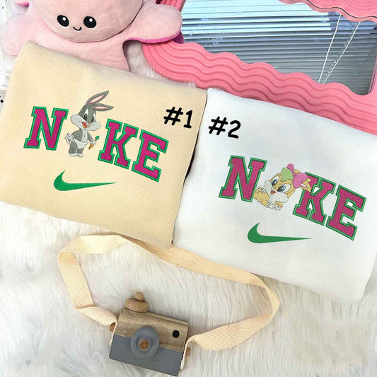 Cute Baby Lola Bunny Nike Embroidered Sweatshirt, Valentines Day Gifts For Couples