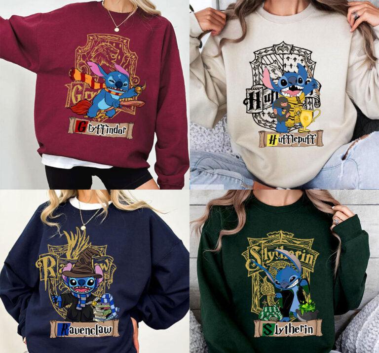 Cute Stitch Harry Potter Shirt, Hogwarts Sweatshirt
