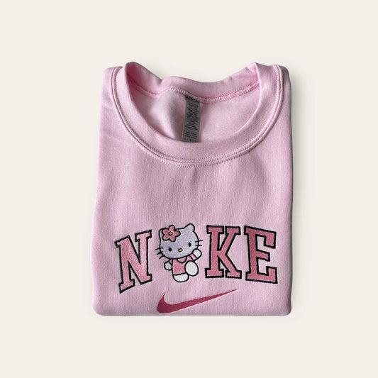 Hello Kitty embroidery sweatshirt