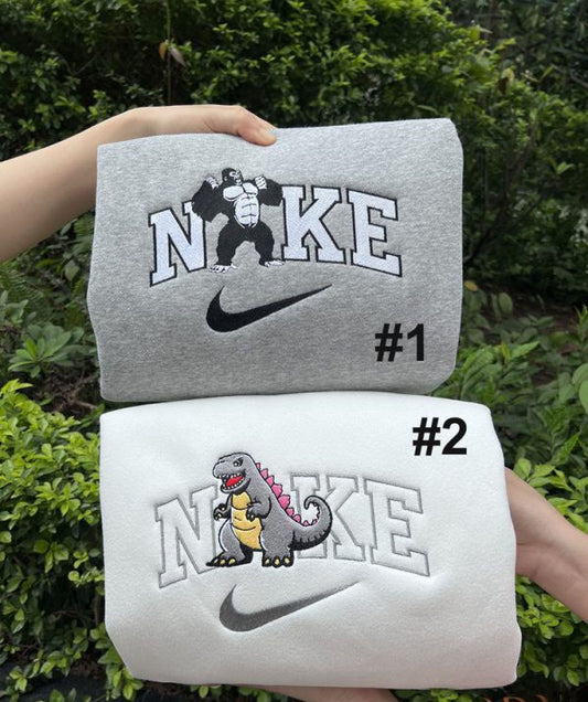 Godzilla And Kong The New Empire Nike Embroidered Sweatshirt