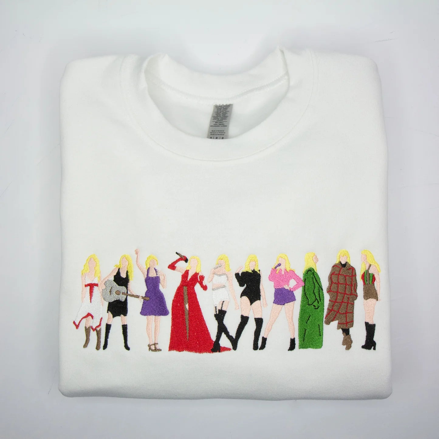 Taylor Swift The Eras  Embroidered Sweatshirt