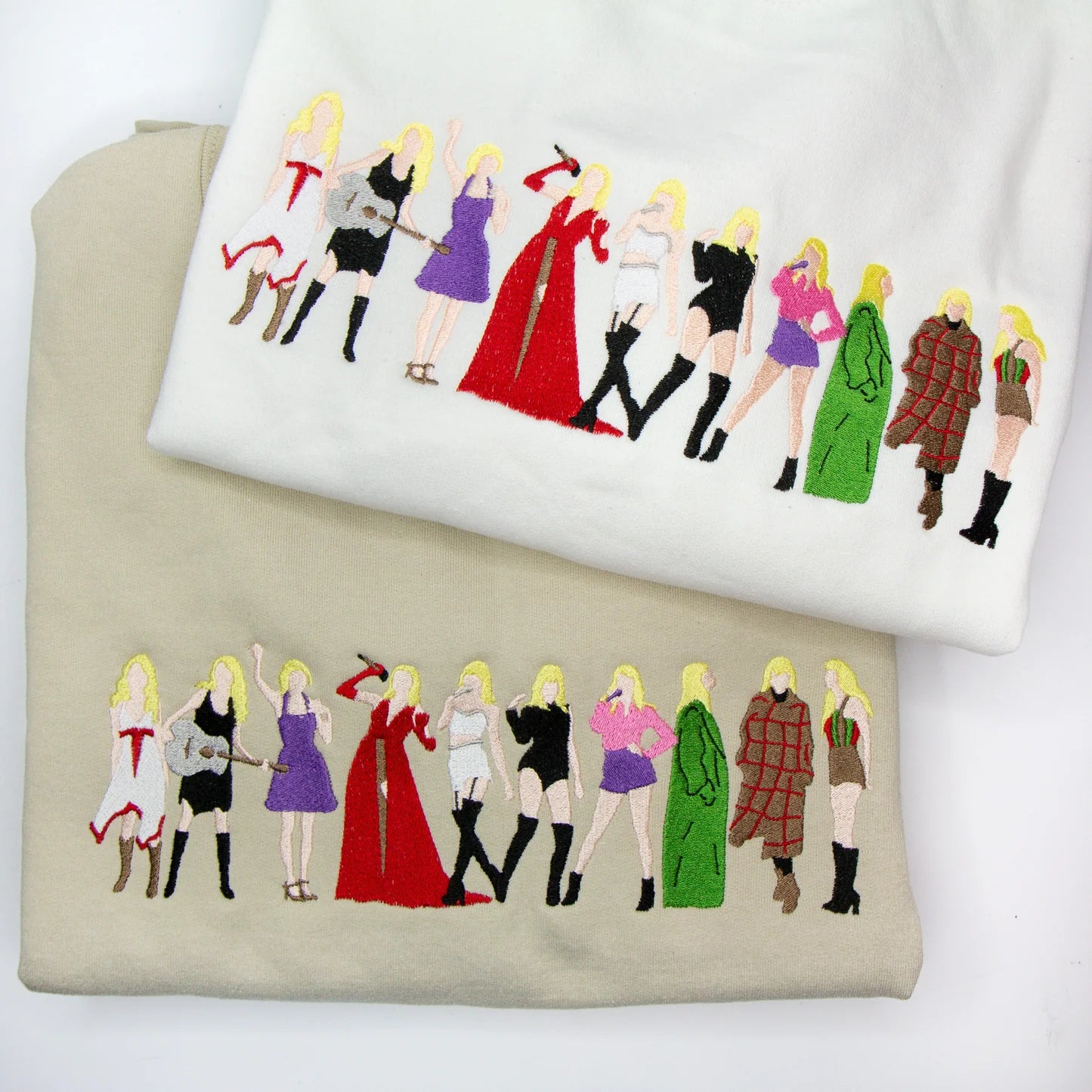 Taylor Swift The Eras  Embroidered Sweatshirt