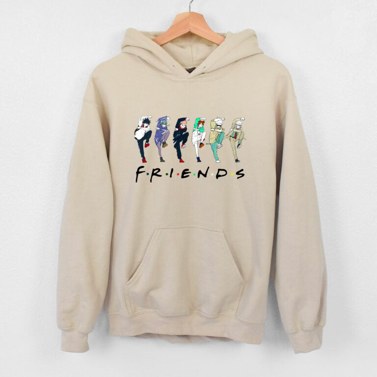 Jujusu Kaisen Friends Vintage Hoodie T-shirt Sweatshirt