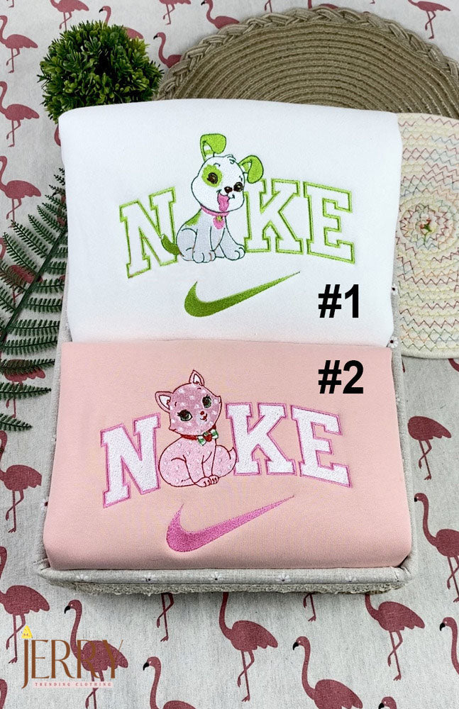 Pupcake And Custard Strawberry Shortcake Embroidered Sweatshirt