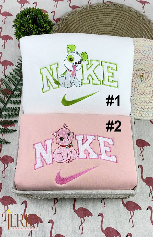 Pupcake And Custard Strawberry Shortcake Embroidered Sweatshirt