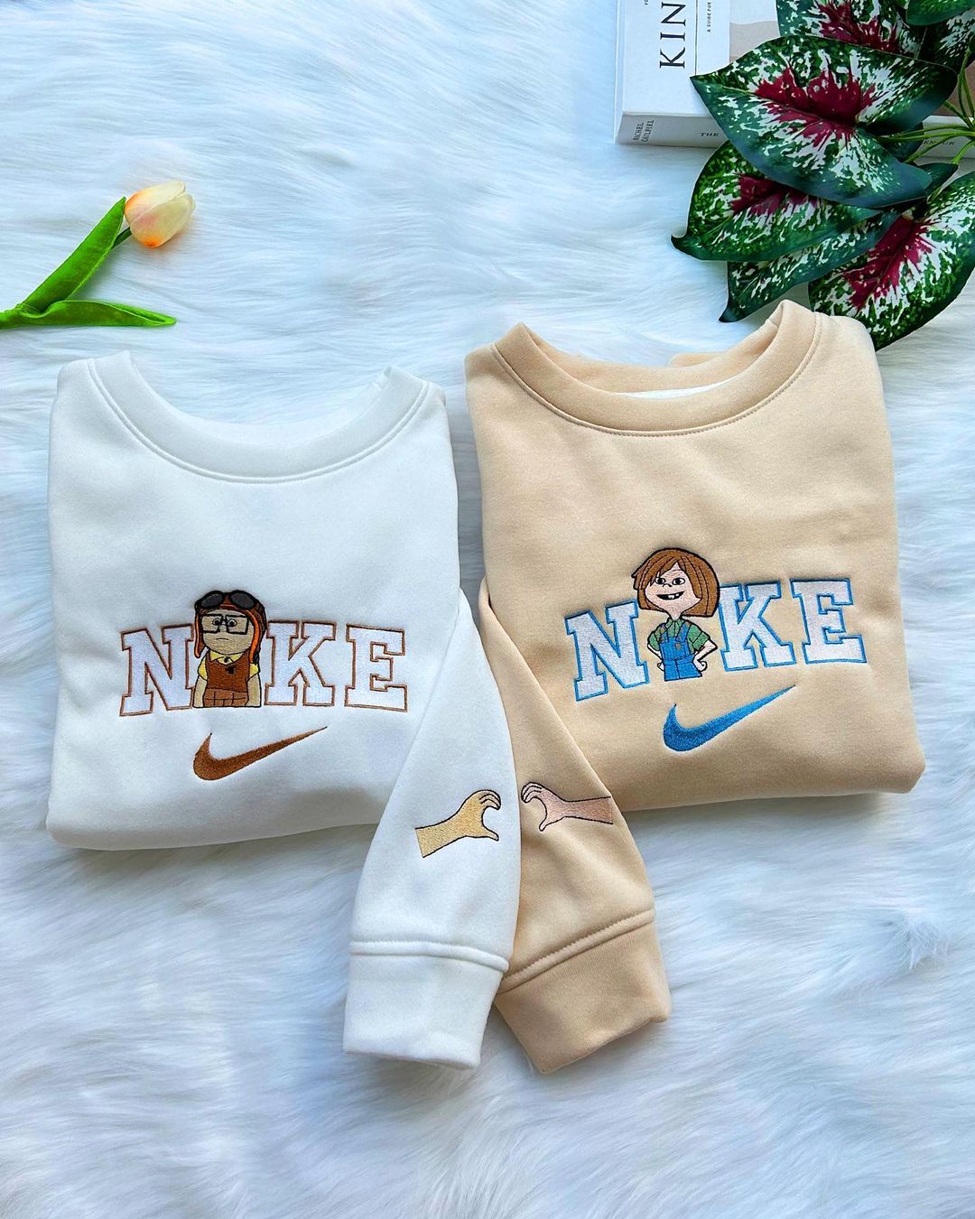 Couple Carl and Ellie  "Up" Movie" Embroidered Sweatshirt