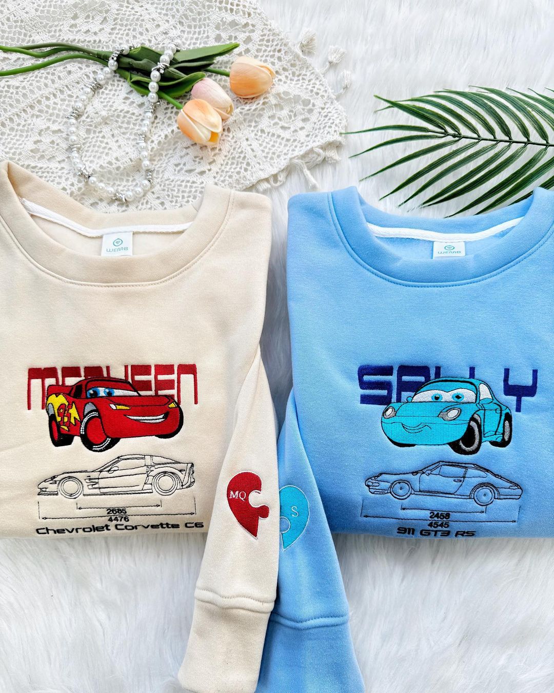 Lightning Mcqueen and Friends Embroidered Sweatshirt