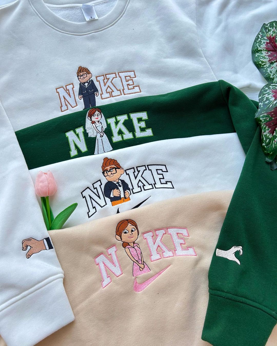 Couple Carl and Ellie  "Up" Movie" Embroidered Sweatshirt Ver 2