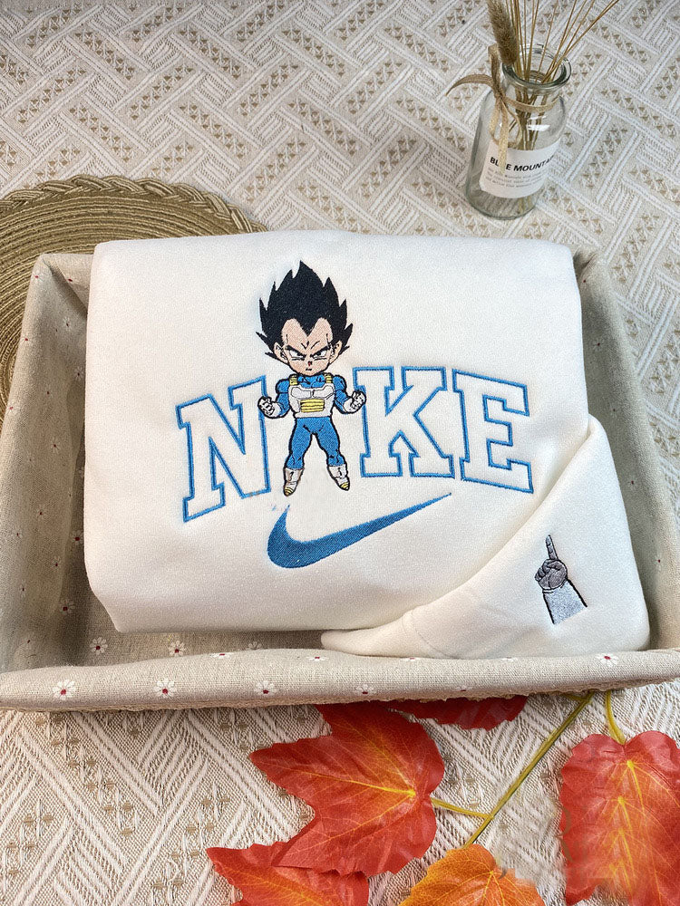 Son Goku And Vegeta Dragon Ball Embroidered Sweatshirt