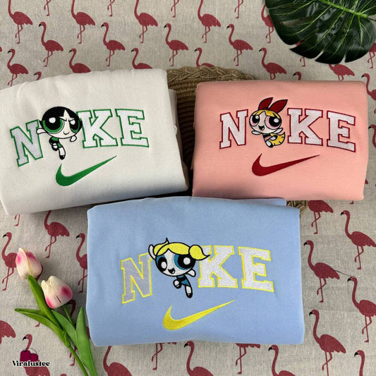 The Powerpuff Girls  Embroidered Sweatshirts