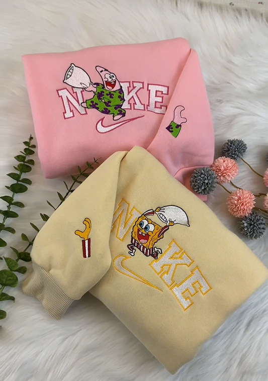 Spongebob & Patrick Embroidered Sweatshirt