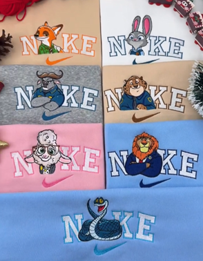 Nick and Judy Zootopia Embroidered Sweatshirt