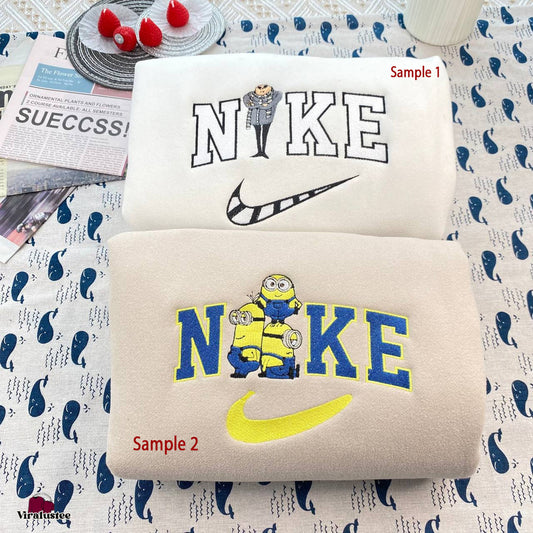 Minions And Gru Embroidered Sweatshirts