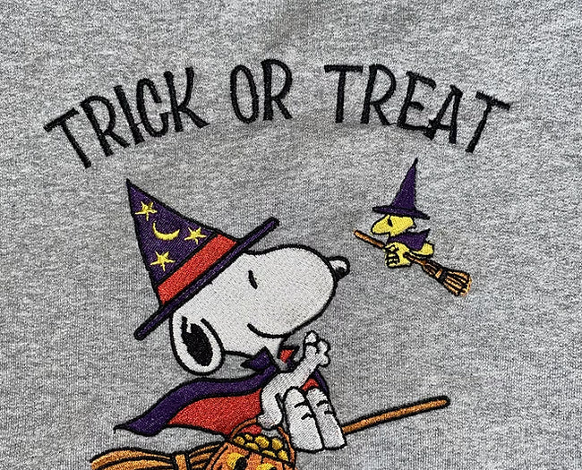 Trick or treat snoopy Halloween Embroidered sweatshirt