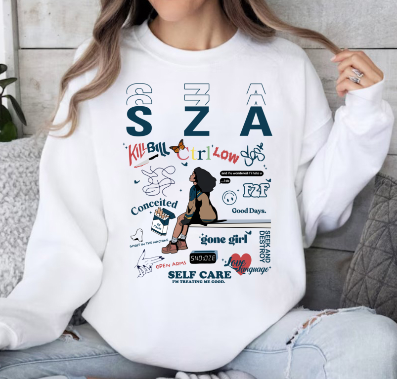 SZA Shirt, SZA albums shirt, Sza SOS Album Shirt, Singer SZA SOS Graphic Sweatshirts Unisex Shirt