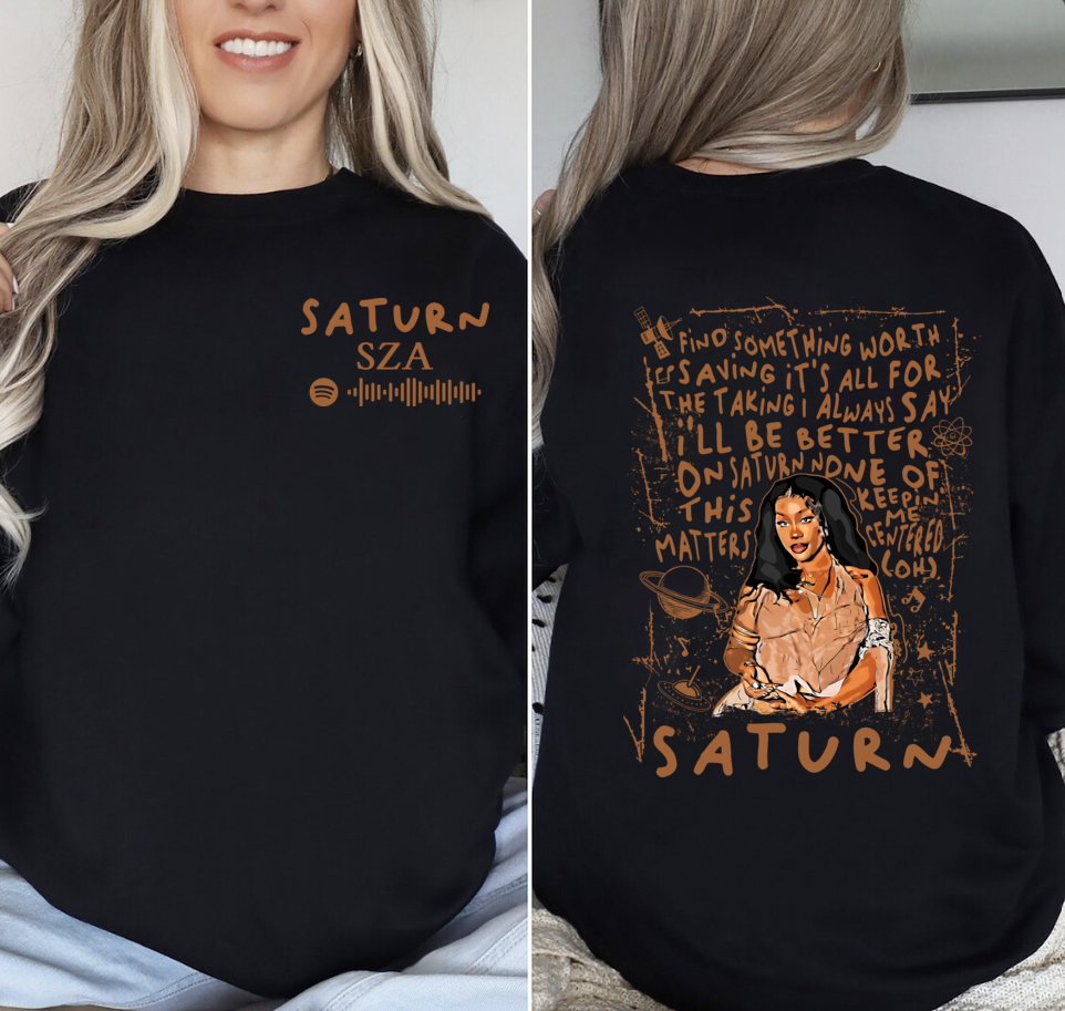 SZA Shirt, SZA Saturn shirt, Sza Lana Album Shirt, Singer SZA Saturn Sweatshirts Unisex Shirt, Sza Merch, Gift For Fans