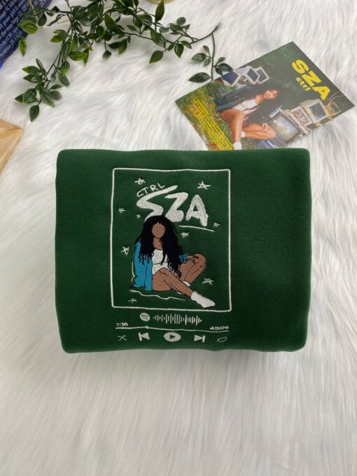 SZA Ctrl Album Spotify Embroidered Shirt