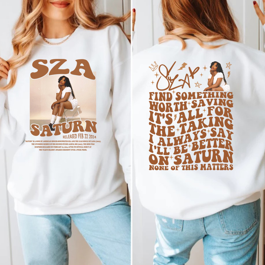 SZA Saturn New Song Sweatshirt, SZA Music Concert Merch Shirt