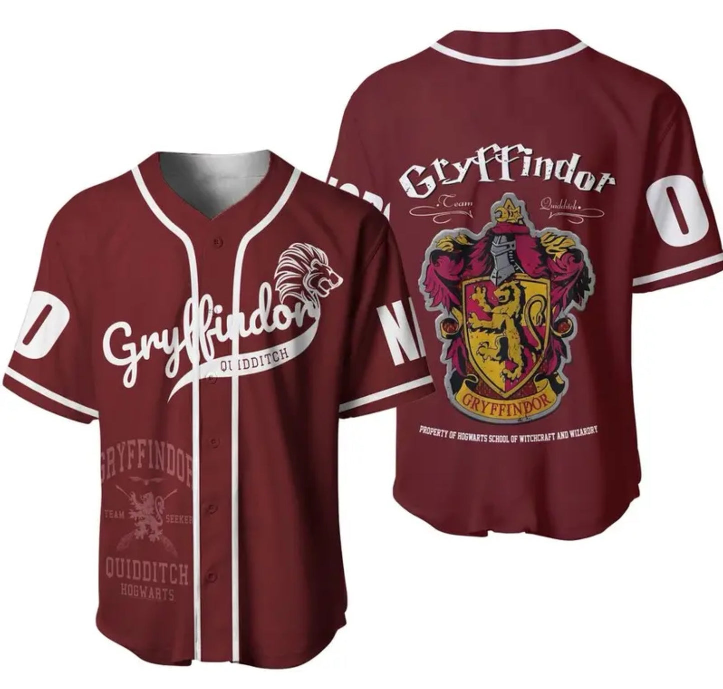 Hogwarts House Baseball Jersey