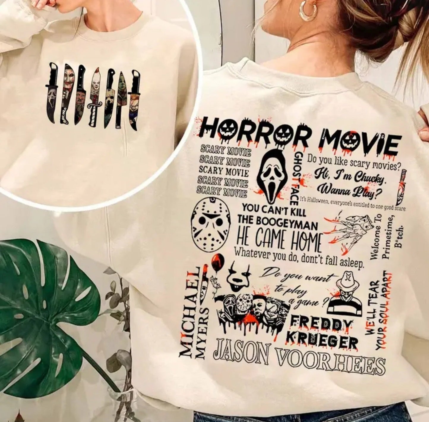 Horror Fan Halloween Shirt Sweatshirt Hoodie