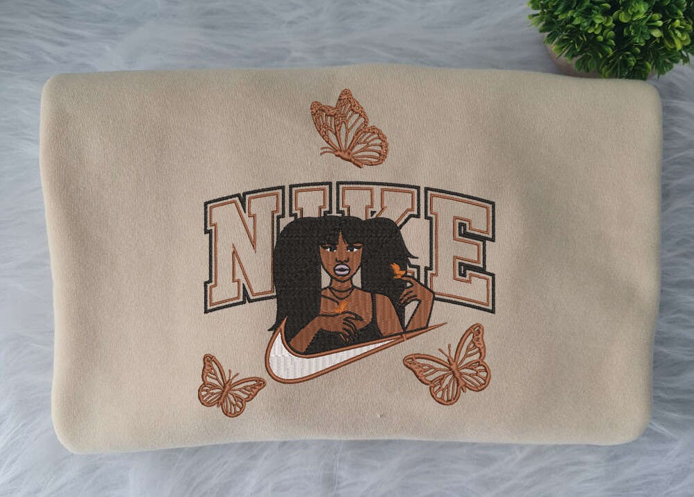 Butterfly SZA Nike Embroidered Sweatshirt