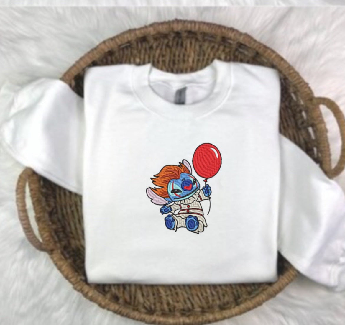 Halloween Stitch Embroidered Sweatshirt