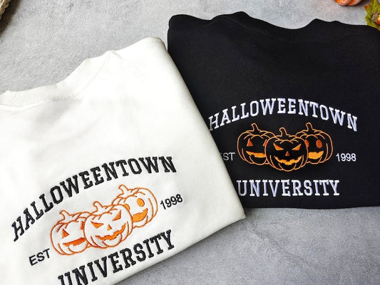 Halloween Town University Embroidered Sweatshirt