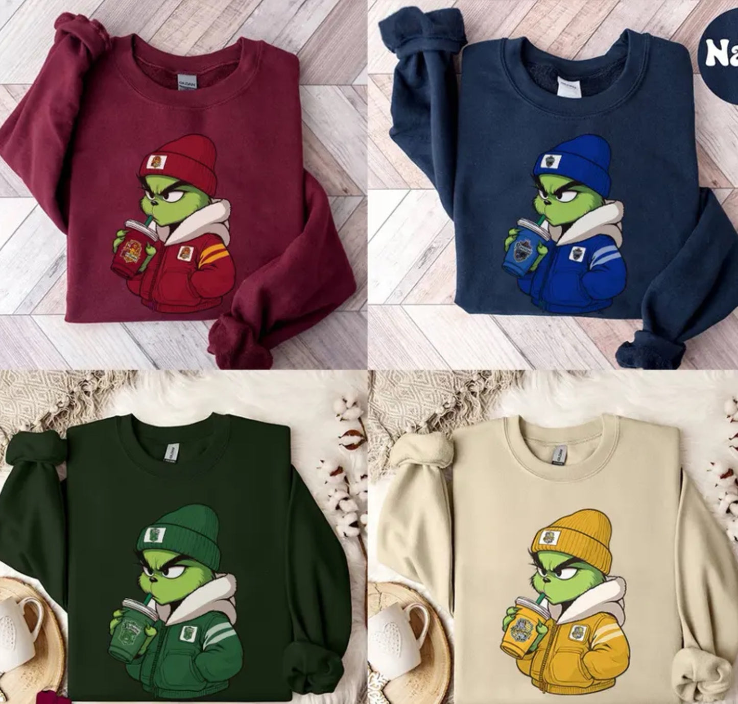 Grinch Hogwart Sweatshirt