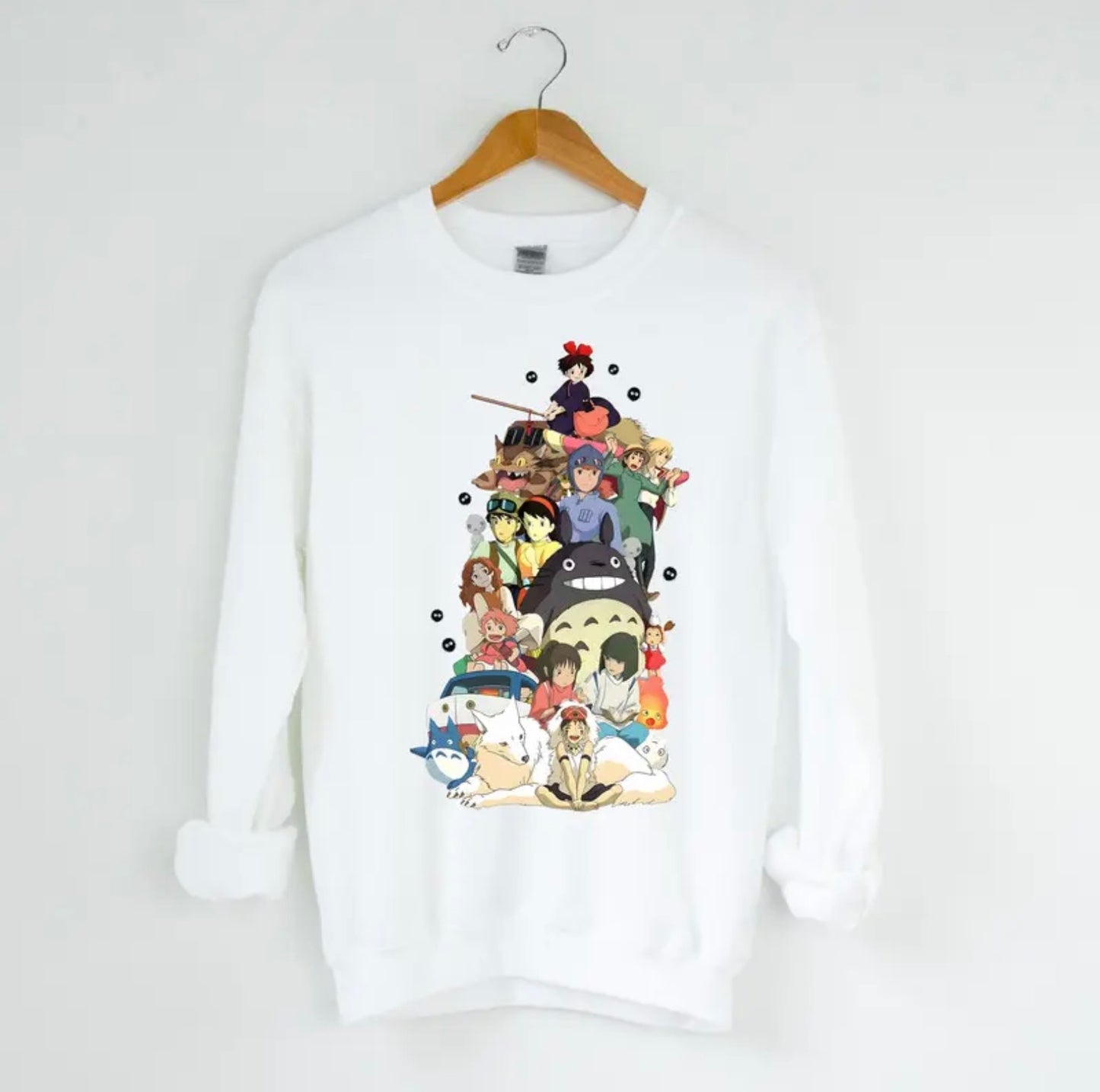 Studio Ghibli All Characters Hoodie T-shirt Sweatshirt