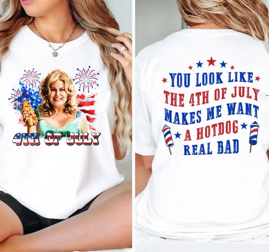 4th Of July Makes Me Want a Hotdog Real Bad Shirt
