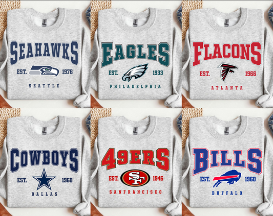 Personalized NFL Team Football Sweatshirt