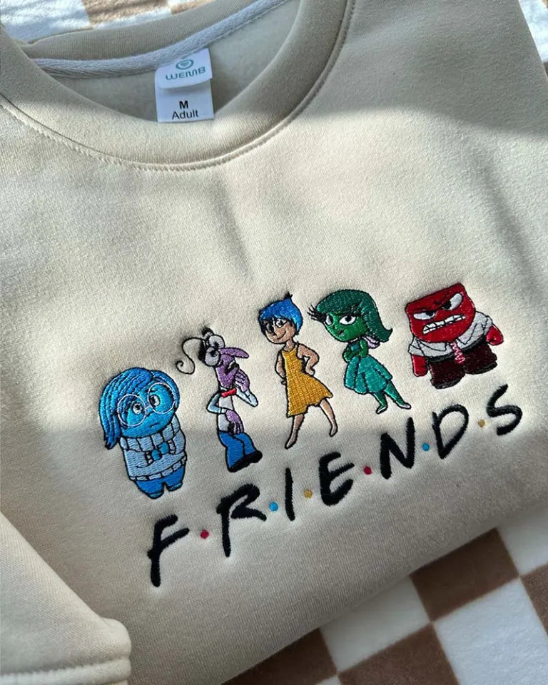 Friends Embroidered Sweatshirt