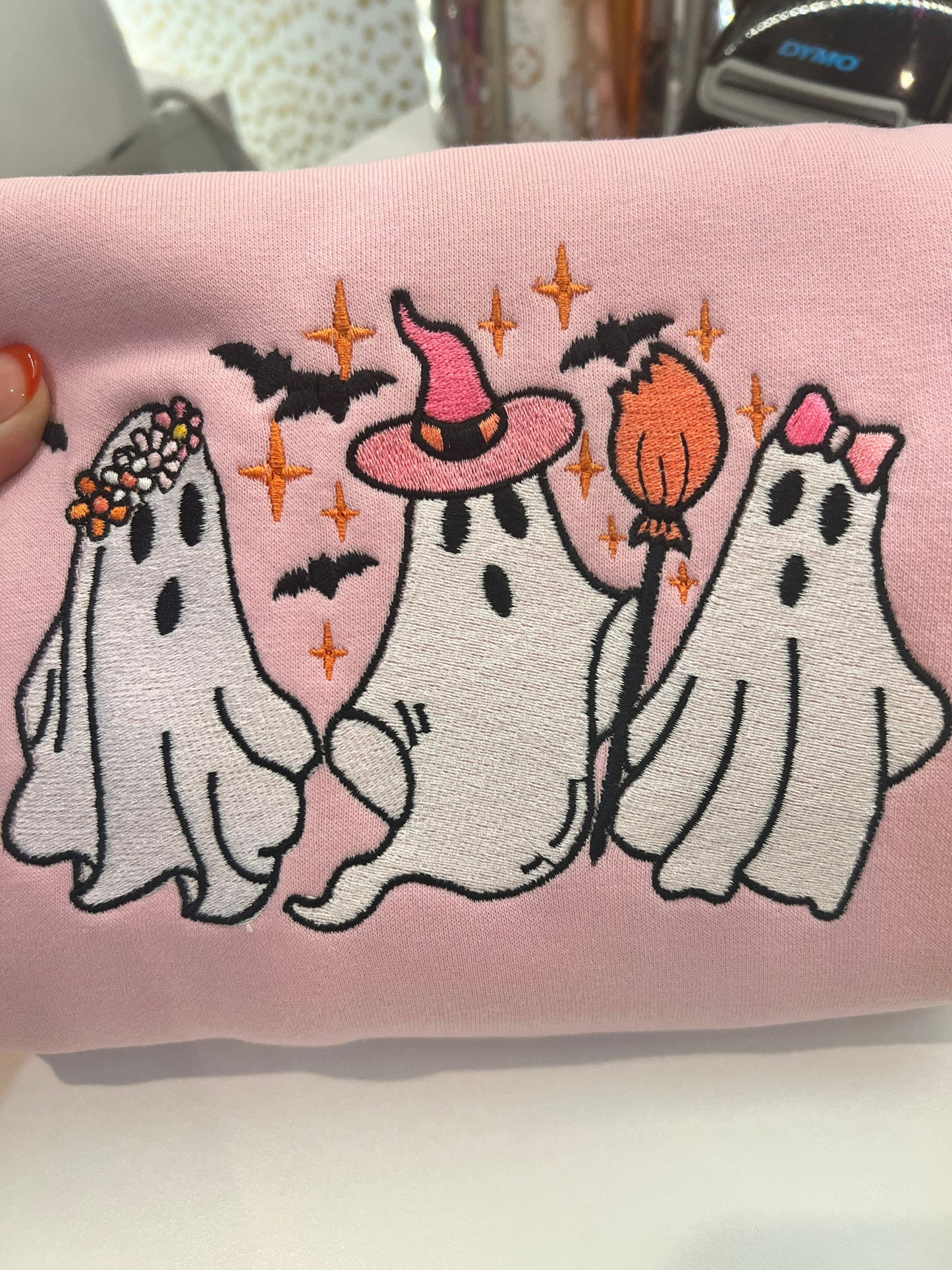 Cute Ghost embroidered sweatshirts halloween