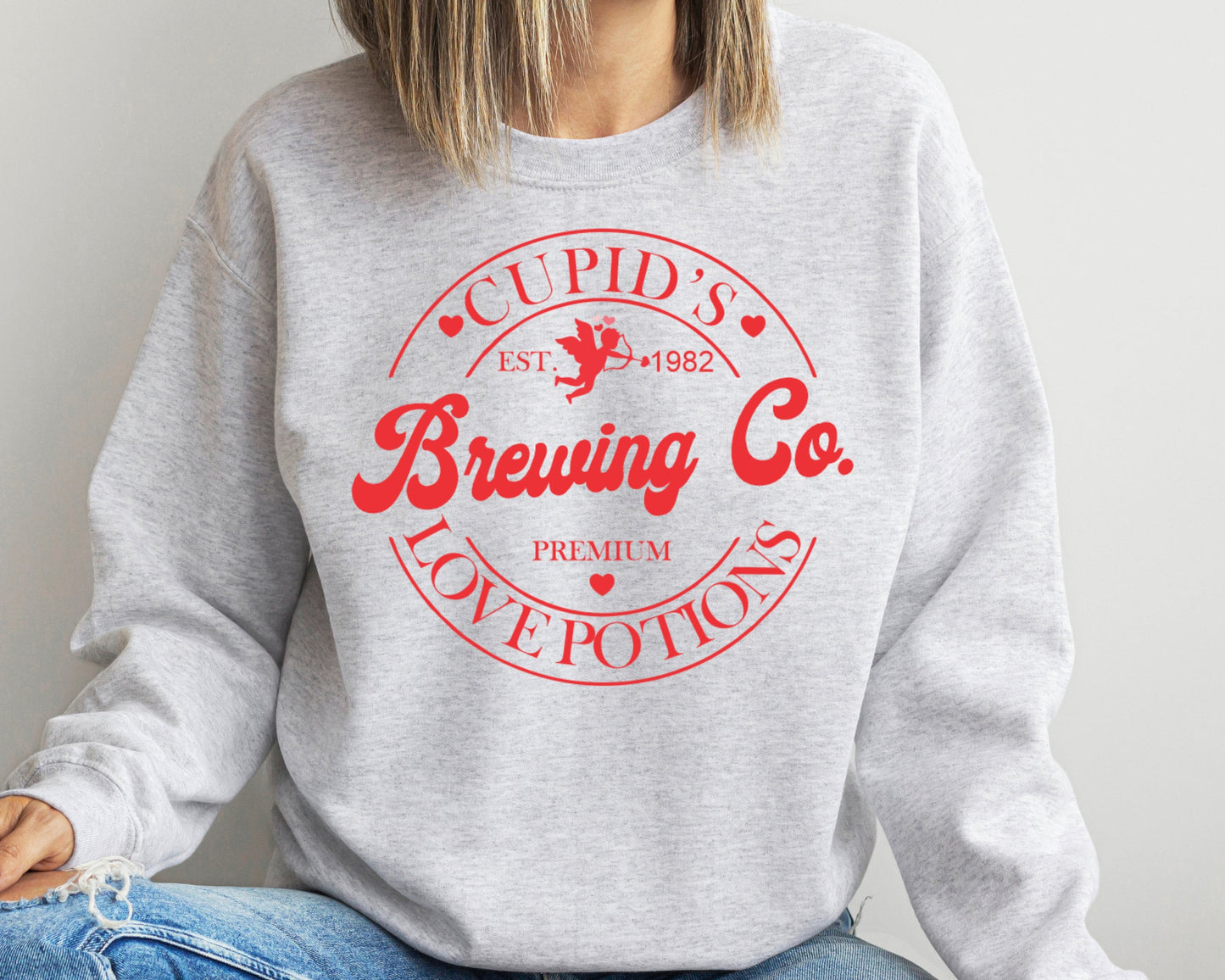 Cupid's Brewing Co Premium Love Potions Est 1982 Sweatshirt