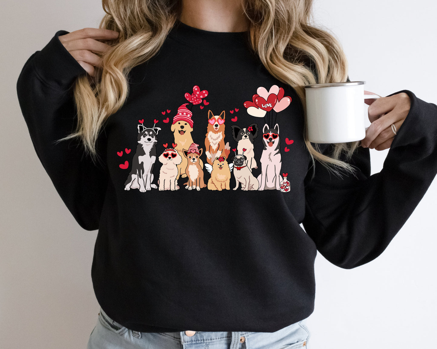 Valentine Dog Mama Sweatshirt