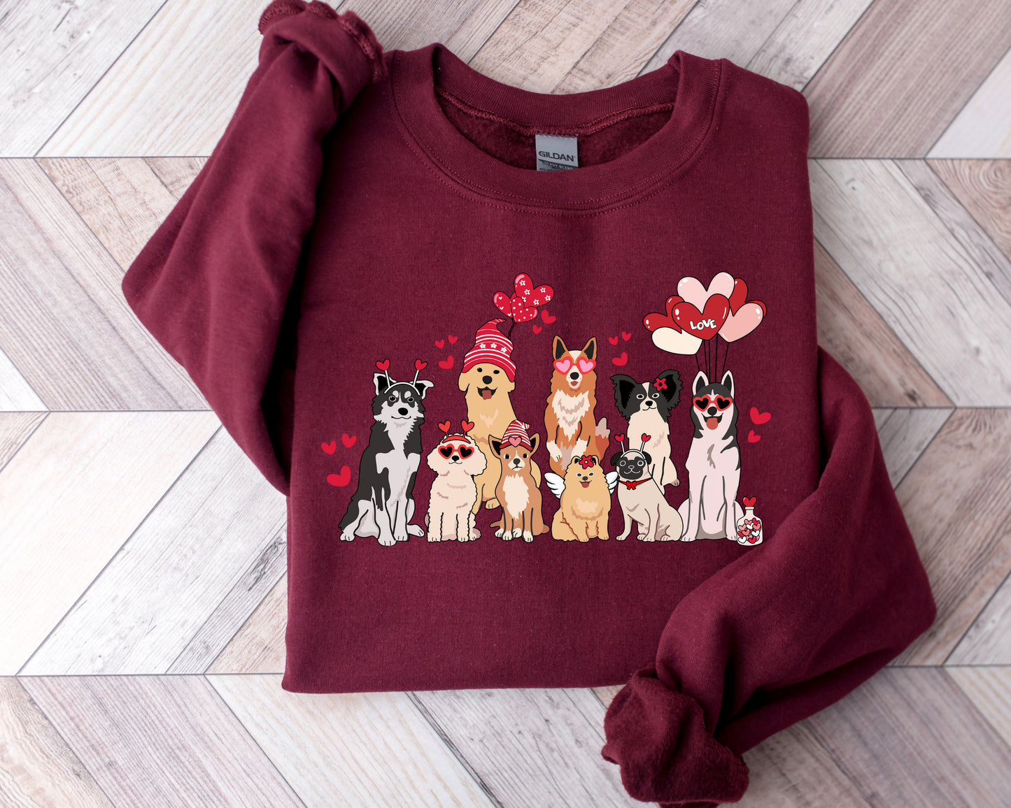 Valentine Dog Mama Sweatshirt