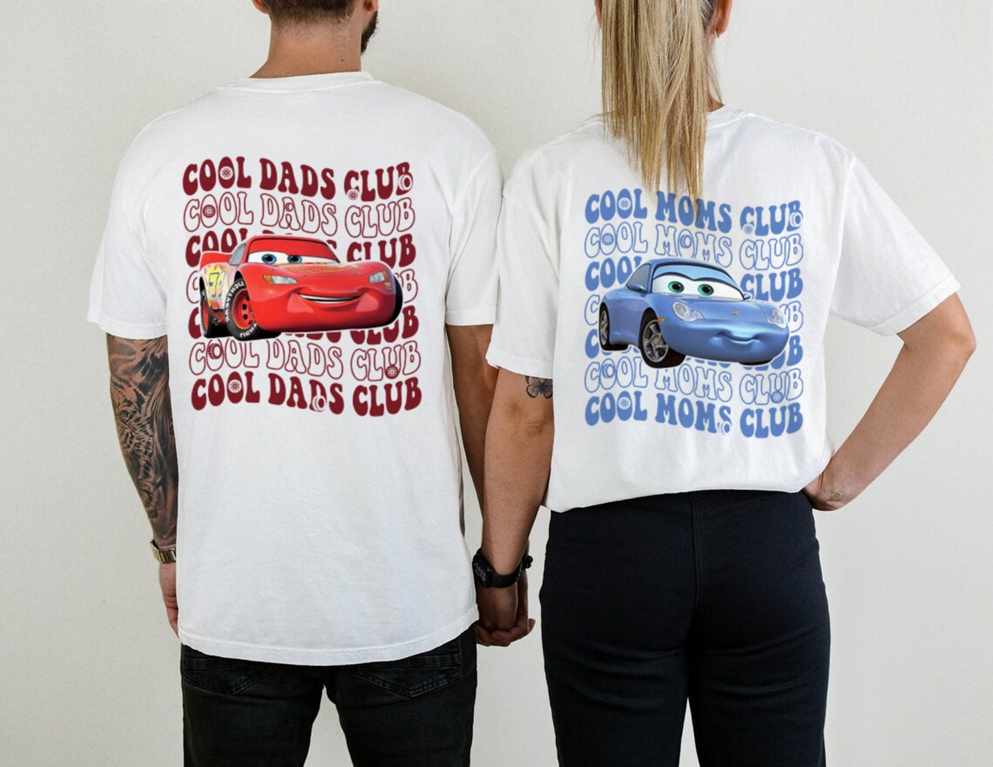 McQueen Cool Dads Club and Sally Cool Moms Club Shirt