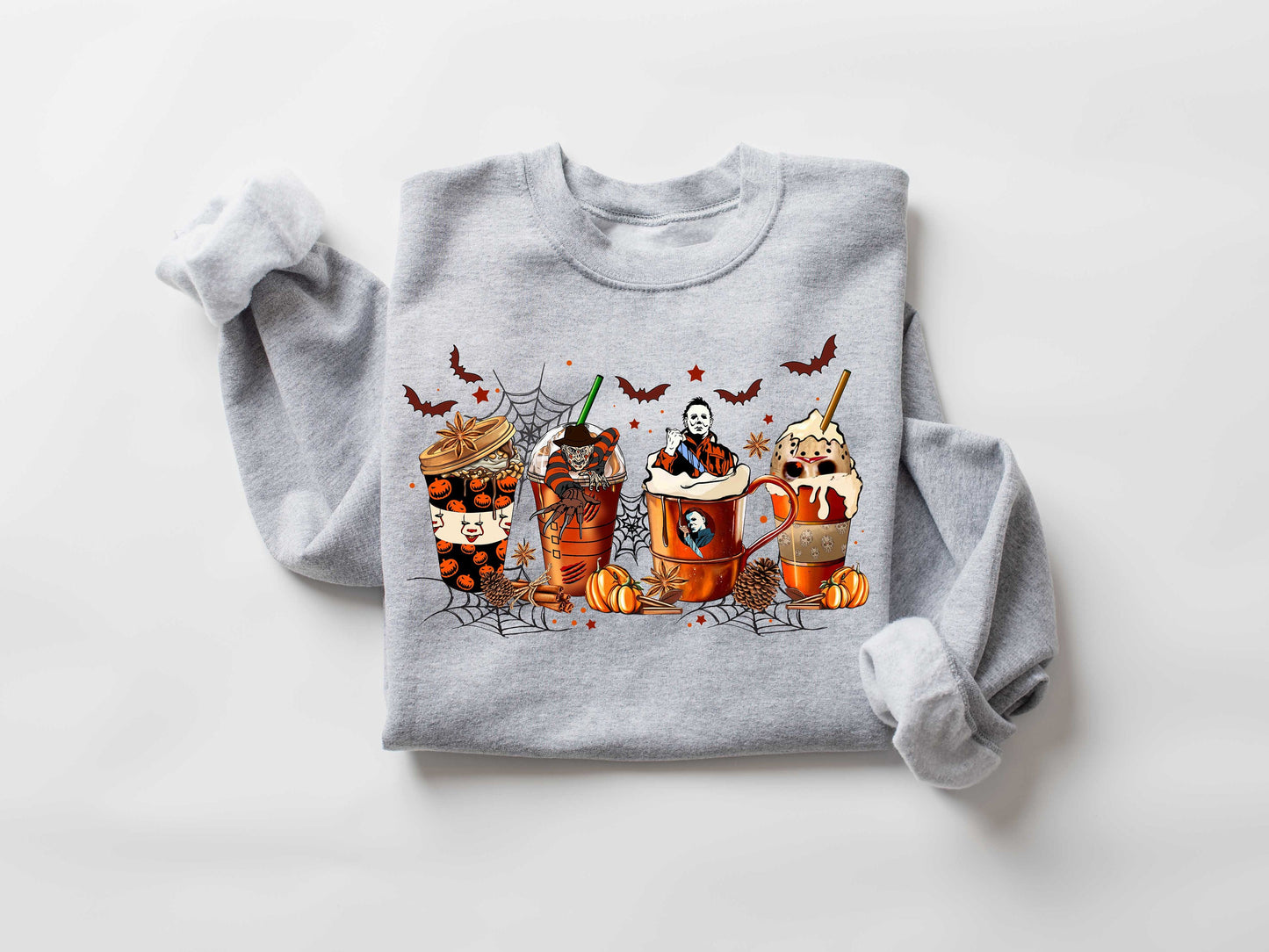 Skeleton Coffee Cups Sweatshirt