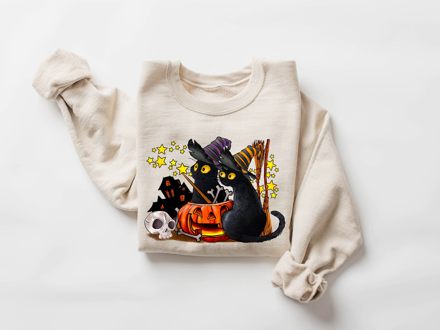 Cat halloween sweatshirt