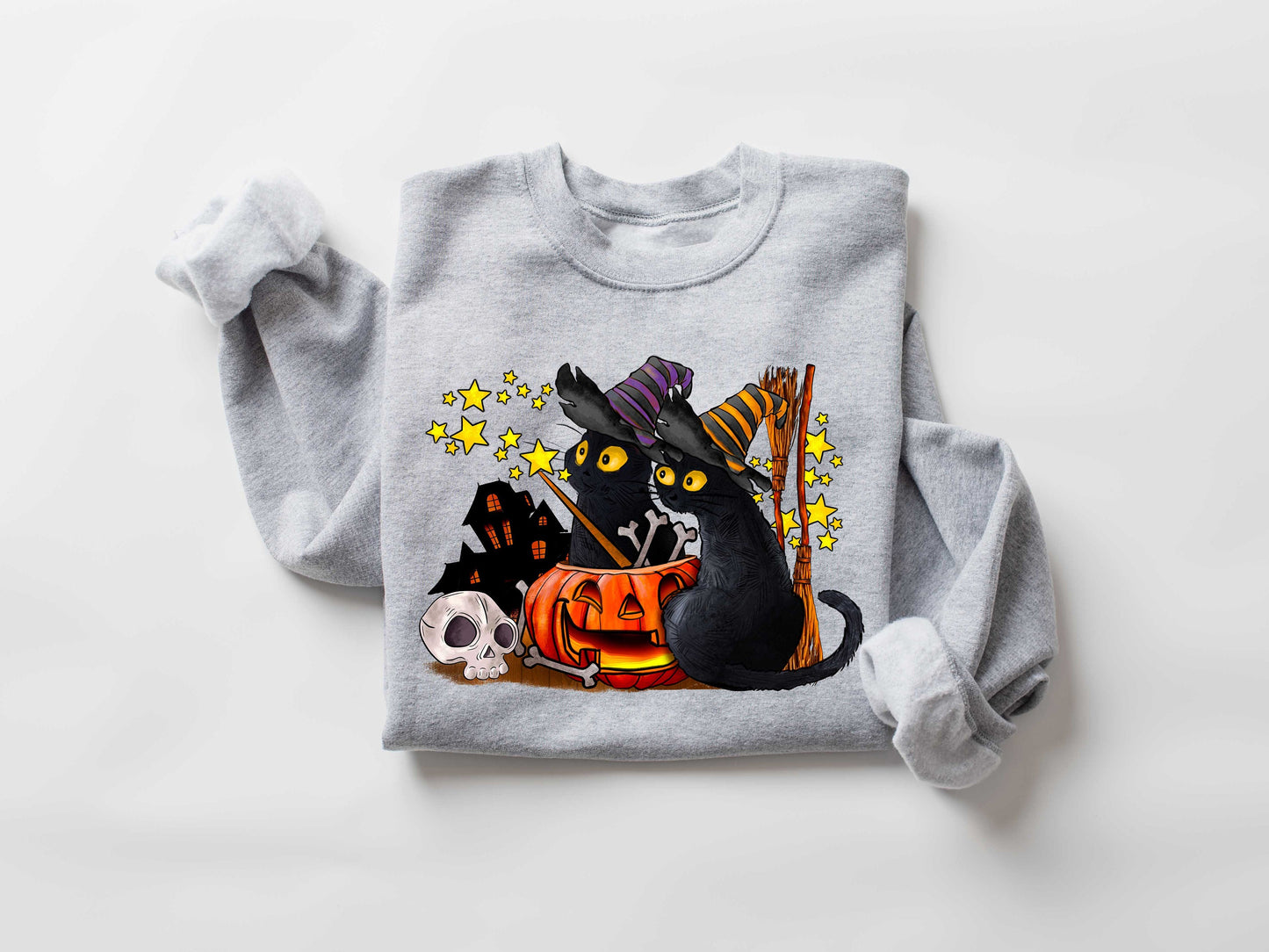 Cat halloween sweatshirt