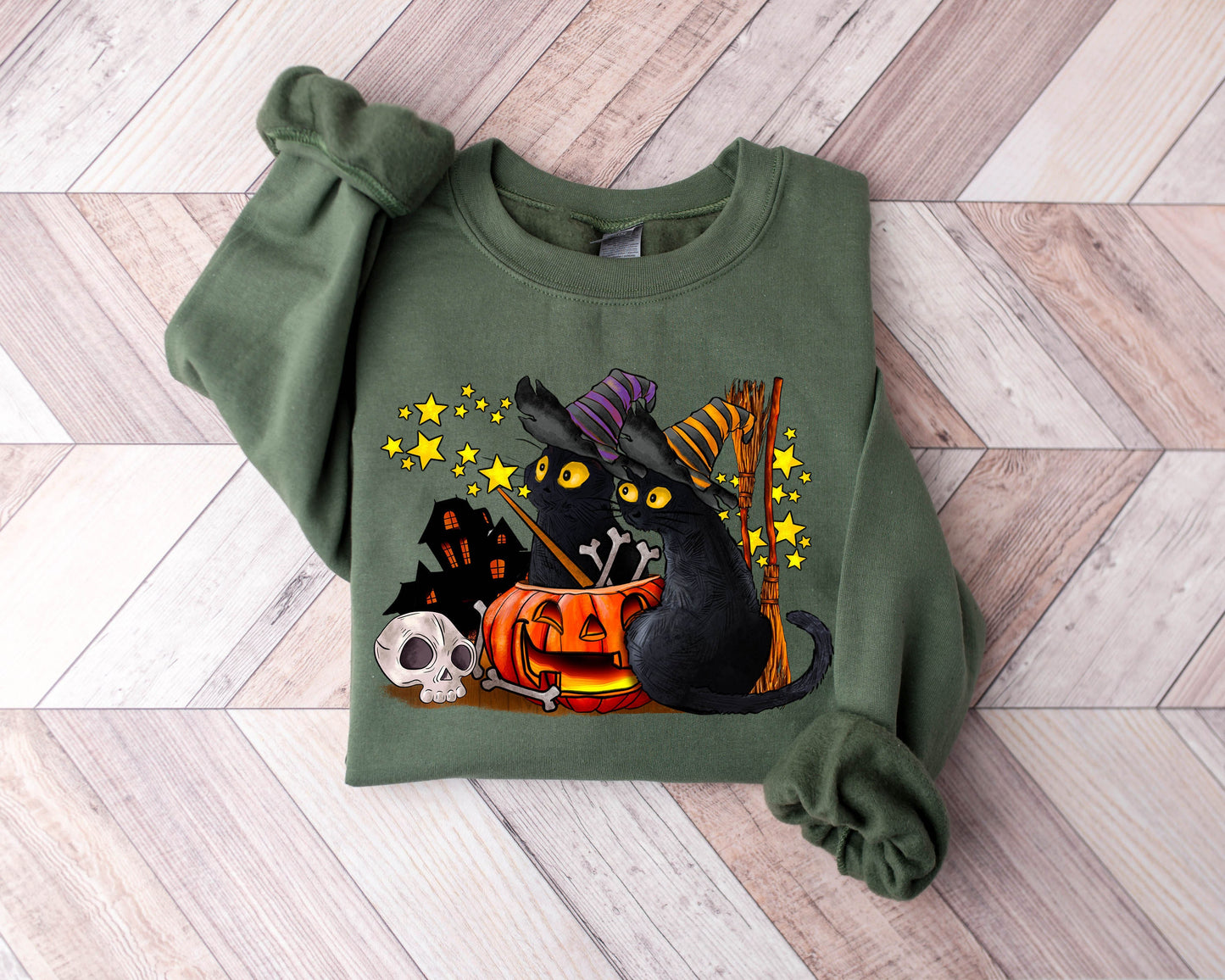 Cat halloween sweatshirt