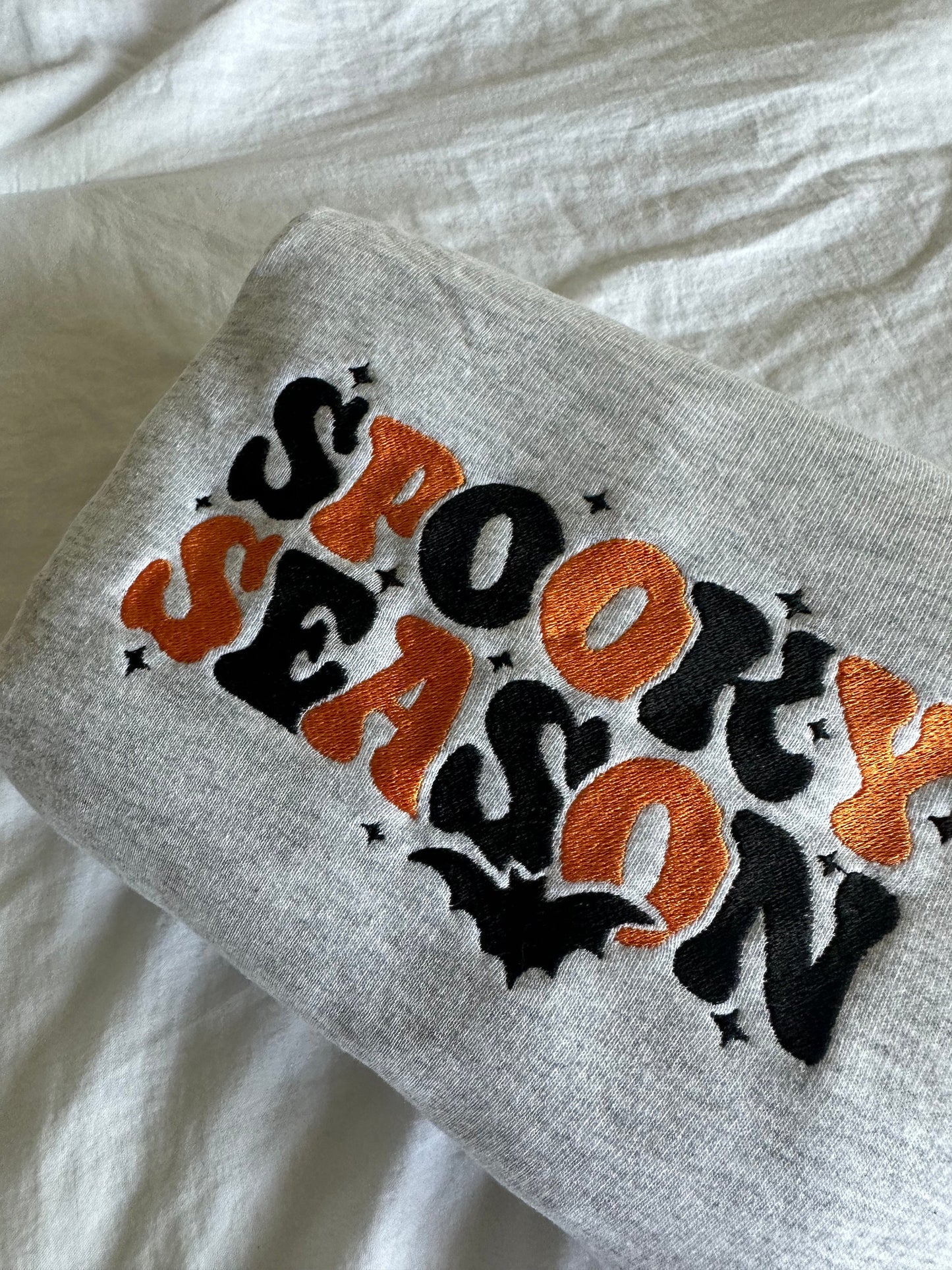 Spooky Season Embroidered Sweatshirt