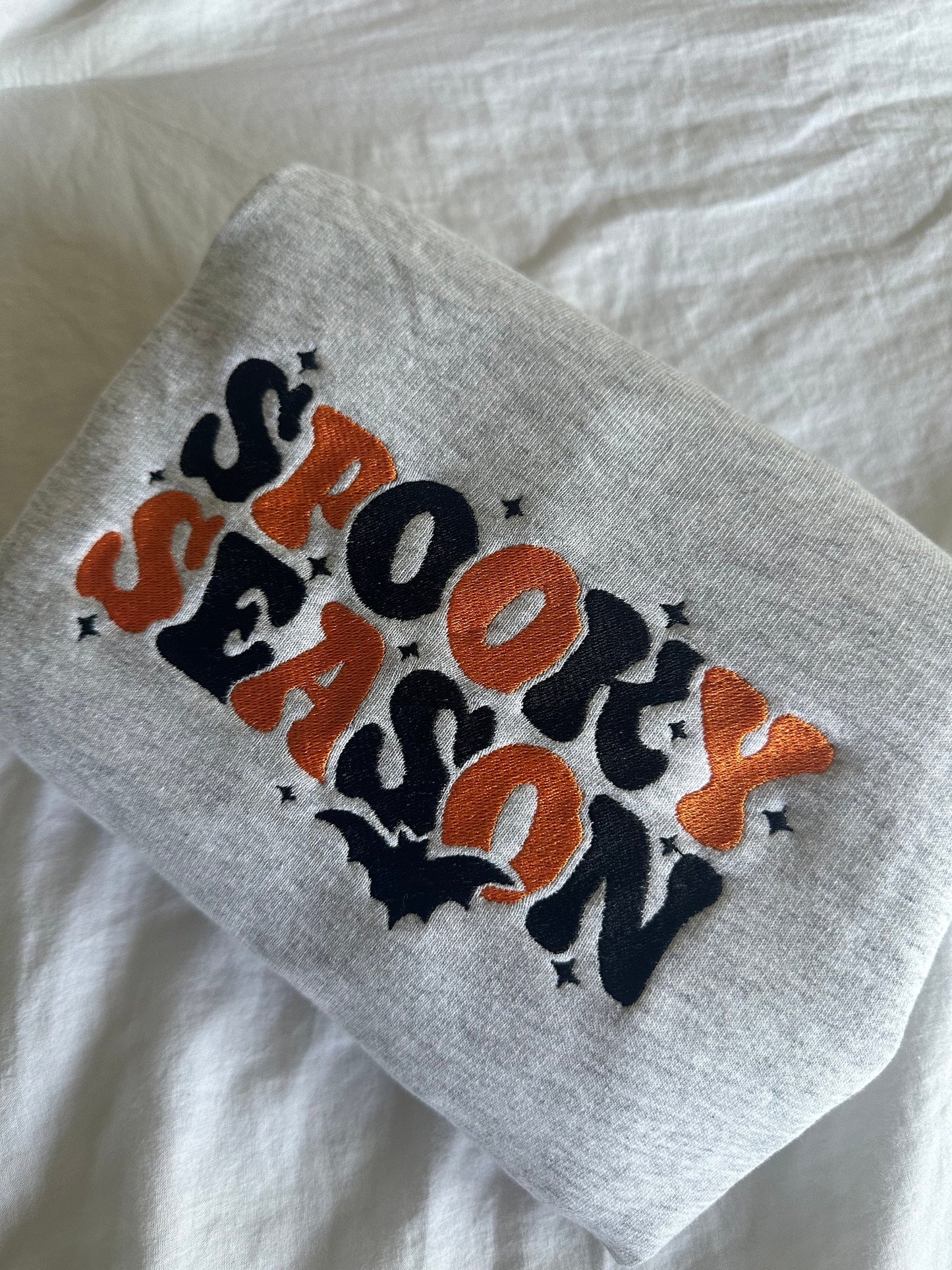 Spooky Season Embroidered Sweatshirt