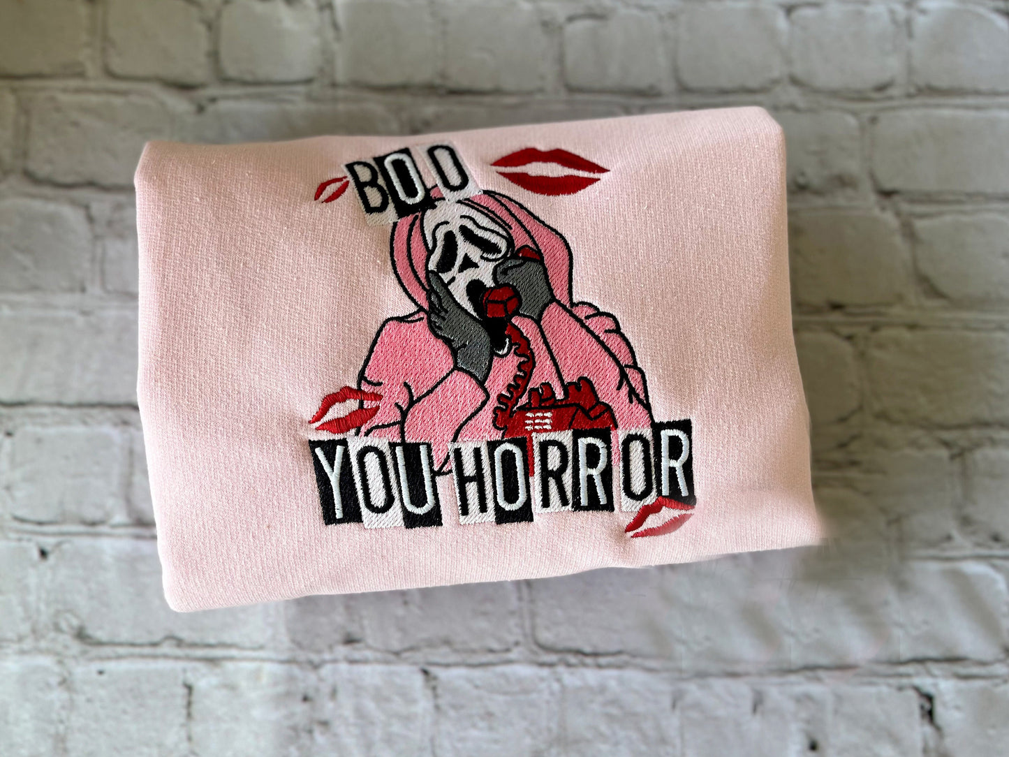 Boo your Horror Halloween embroidered sweatshirts