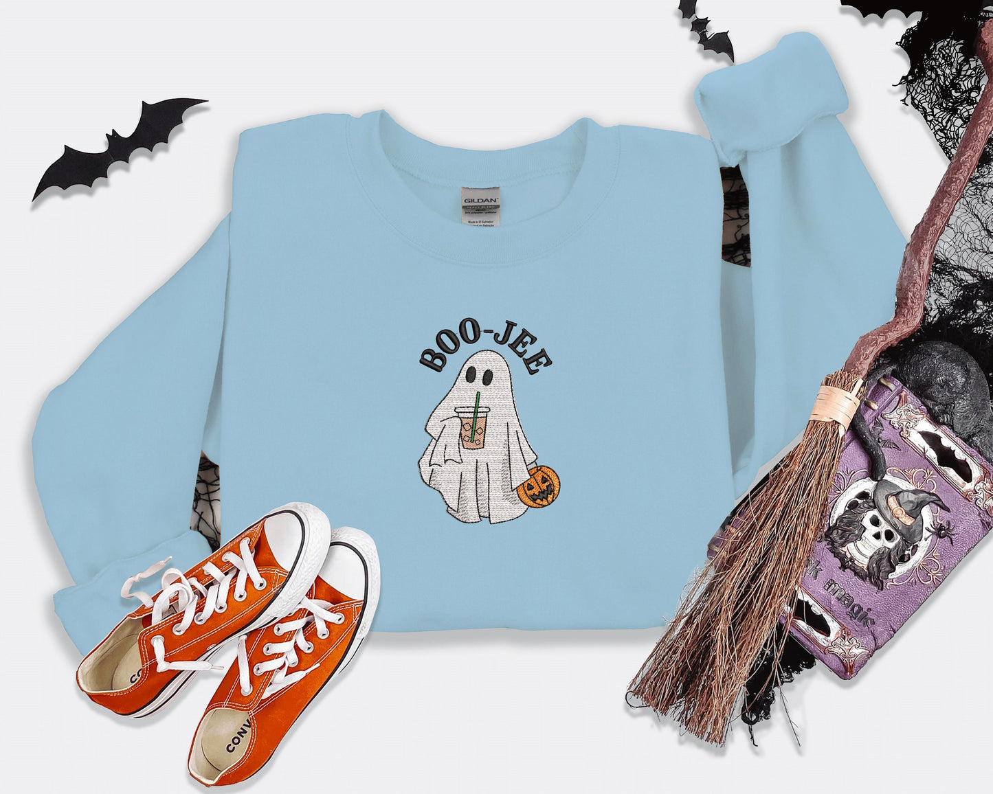 Ghost Iced Coffee Embroidered Sweatshirt