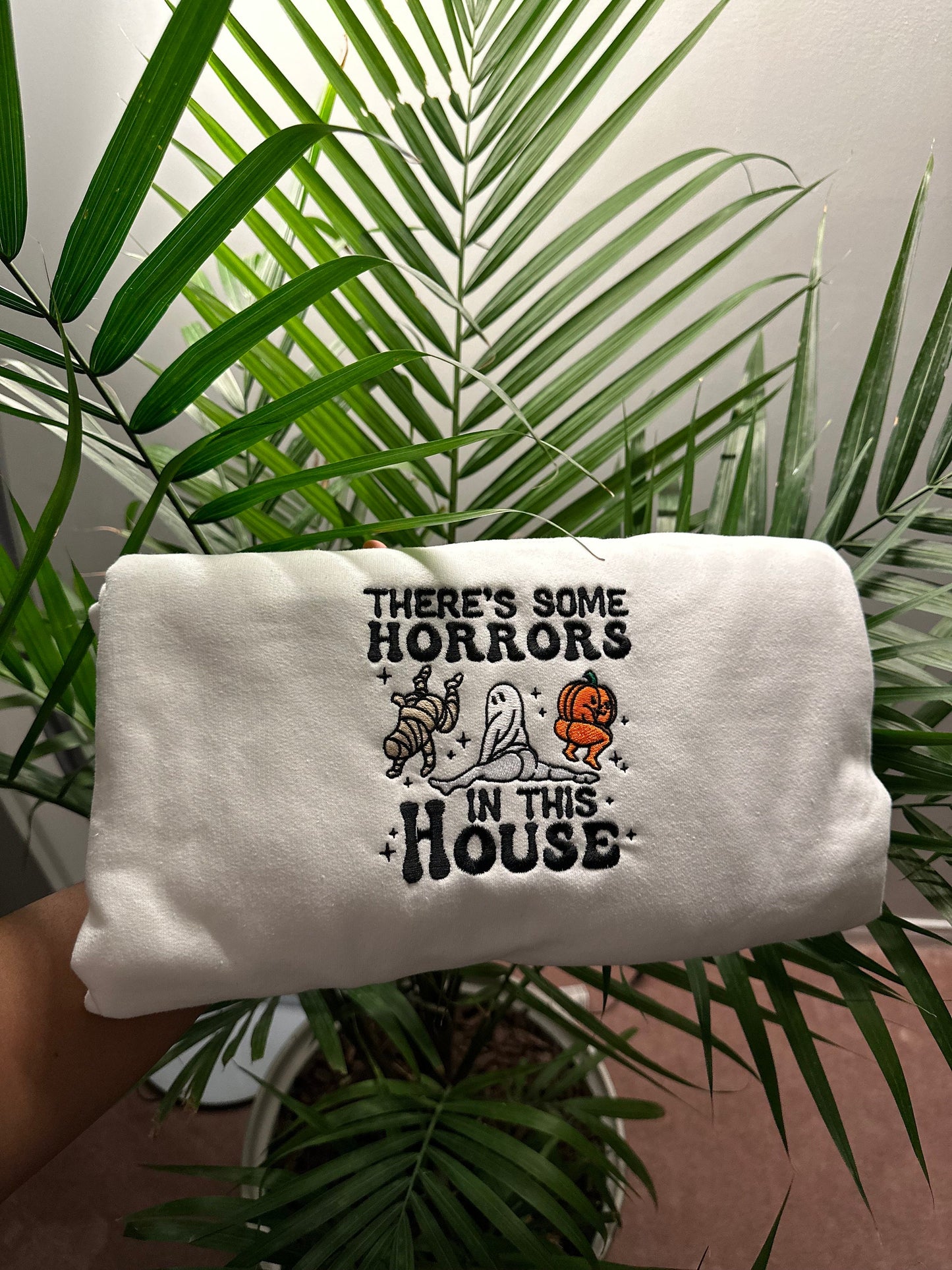 Horrors In This House Embroidered Sweatshirt