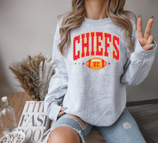 Chiefs KC Football Sweatshirt