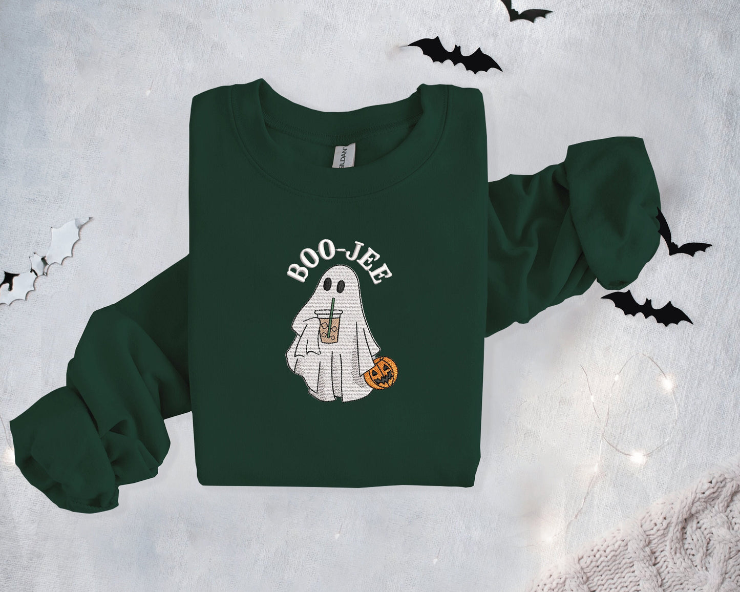 Ghost Iced Coffee Embroidered Sweatshirt