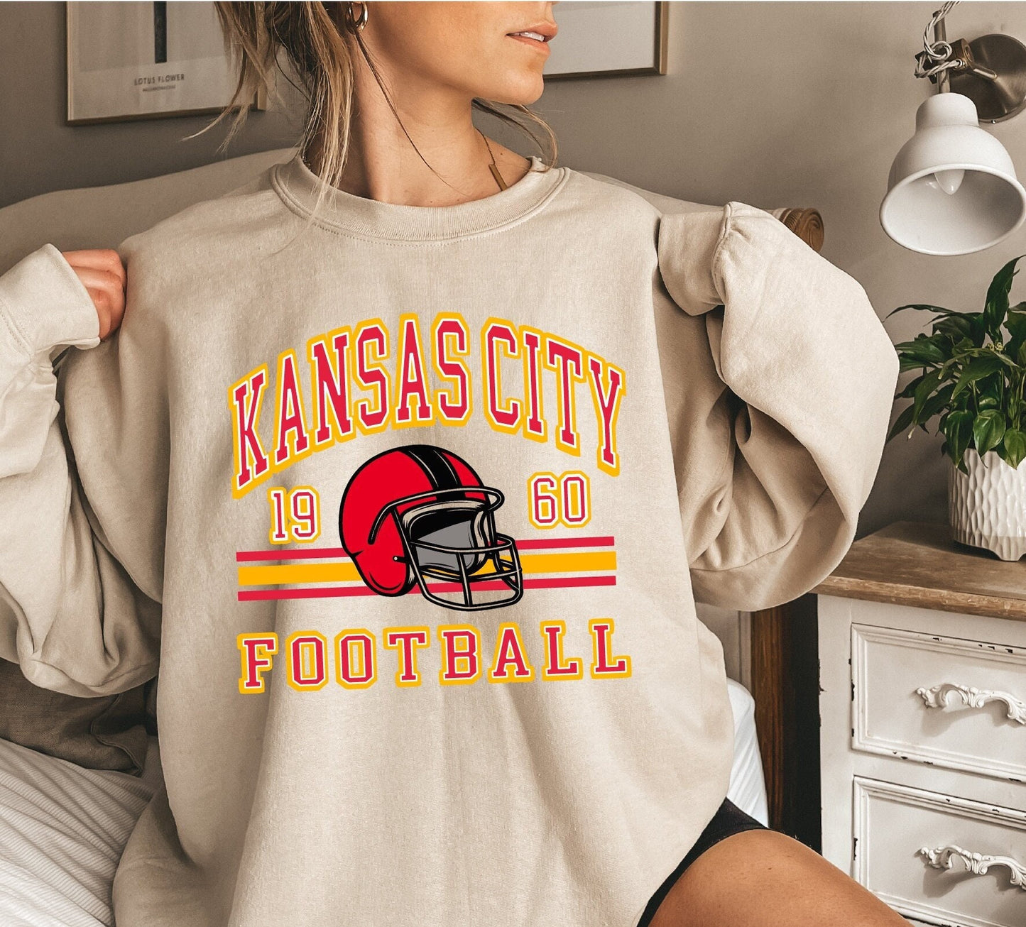 Kansas City Football Sweatshirt, Kansas City Sweatshirt, Sunday Football, NFL